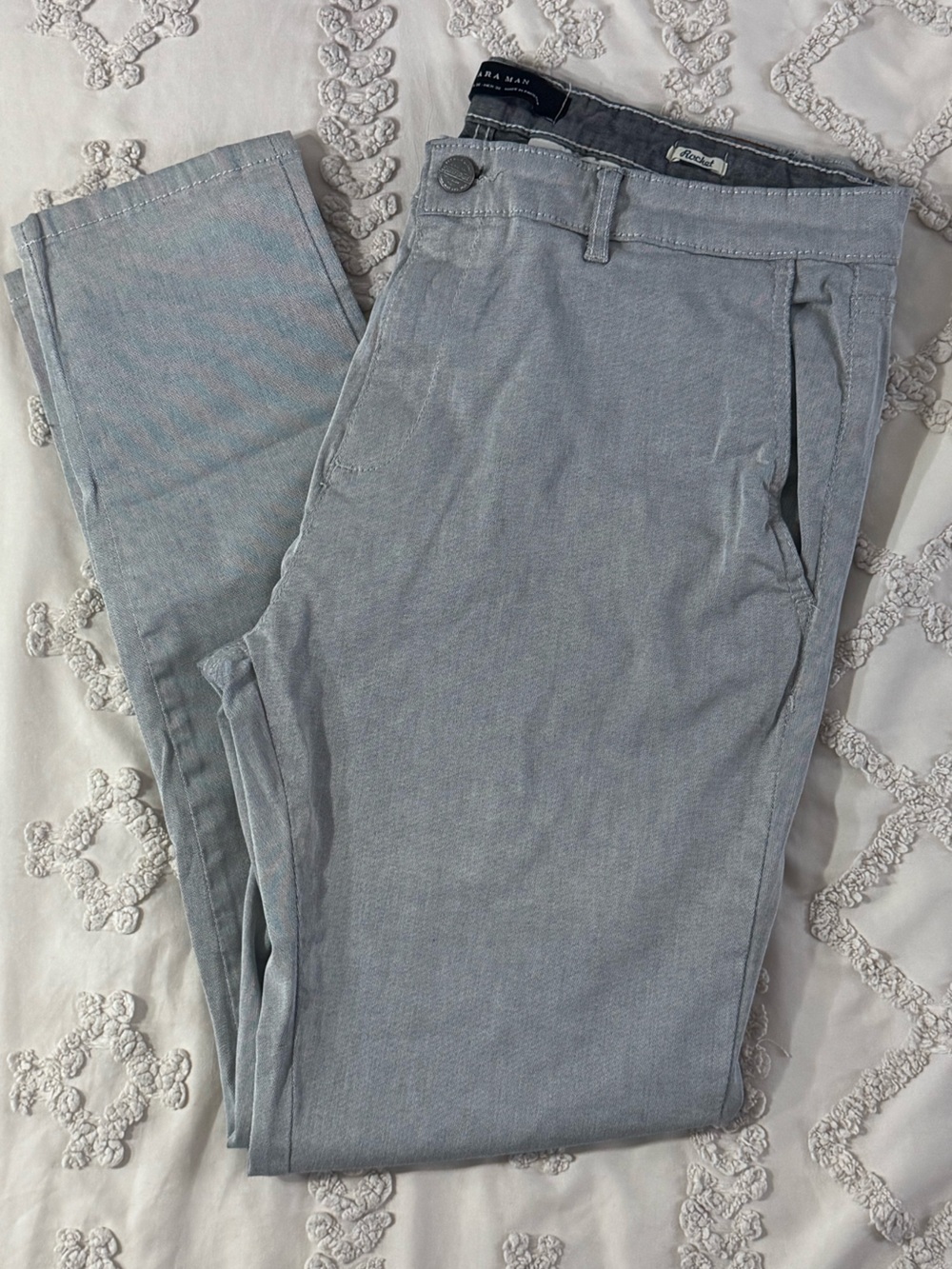 Zara Light Gray Men's Chinos
